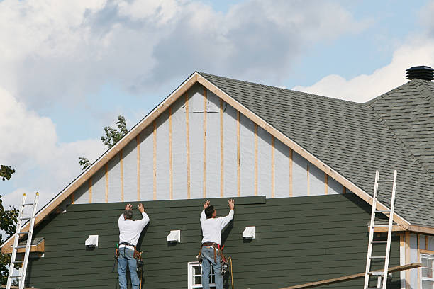 Professional Siding technician working in Westlake, TX